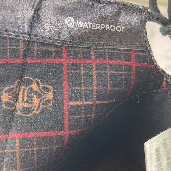 Blondo Tiana Black Leather Ankle Block Heel Ankle Zipper Zip Boots Booties - Picture 13 of 14